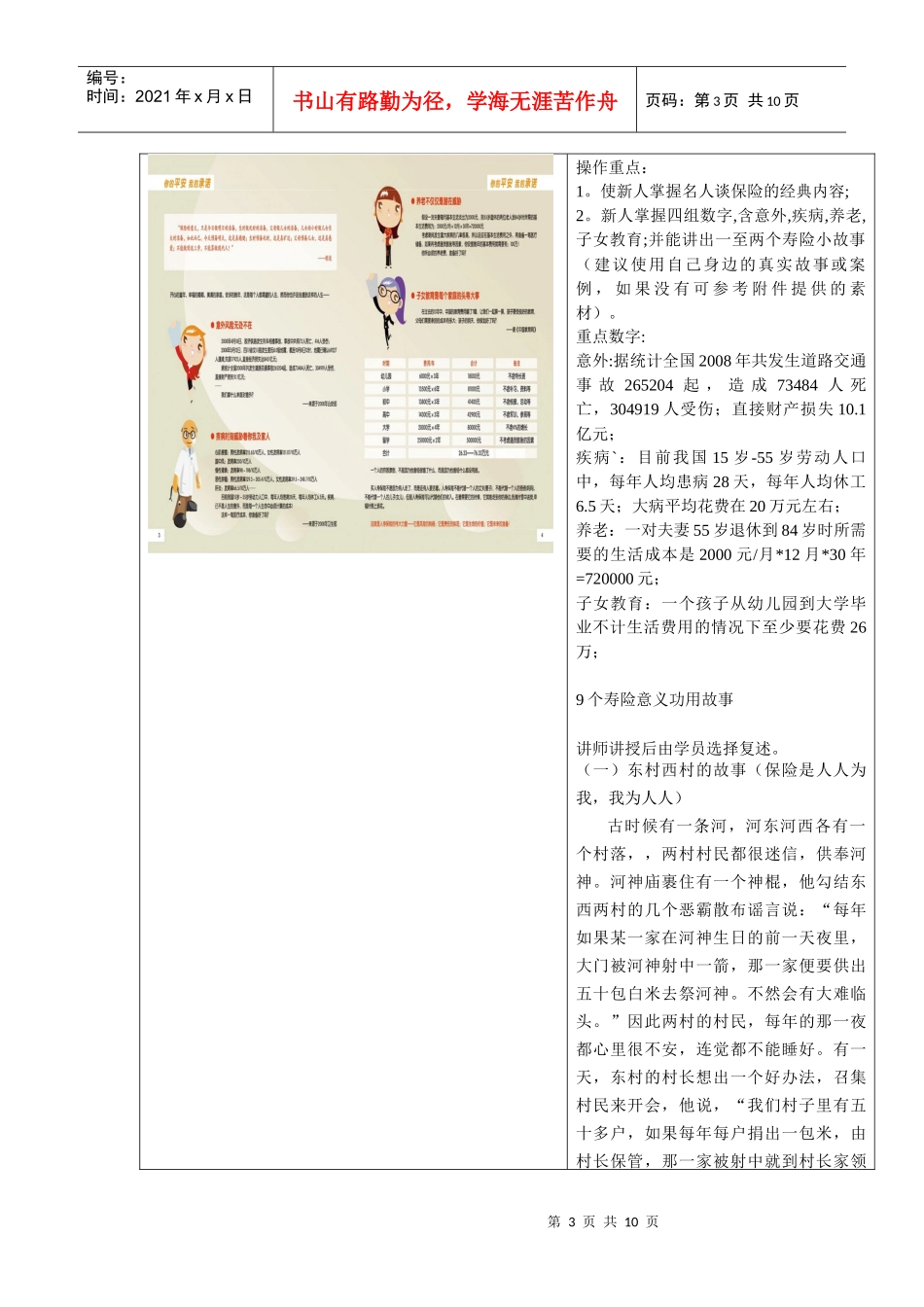 北区新人工具包之寿险的意义与功用讲师手册_第3页