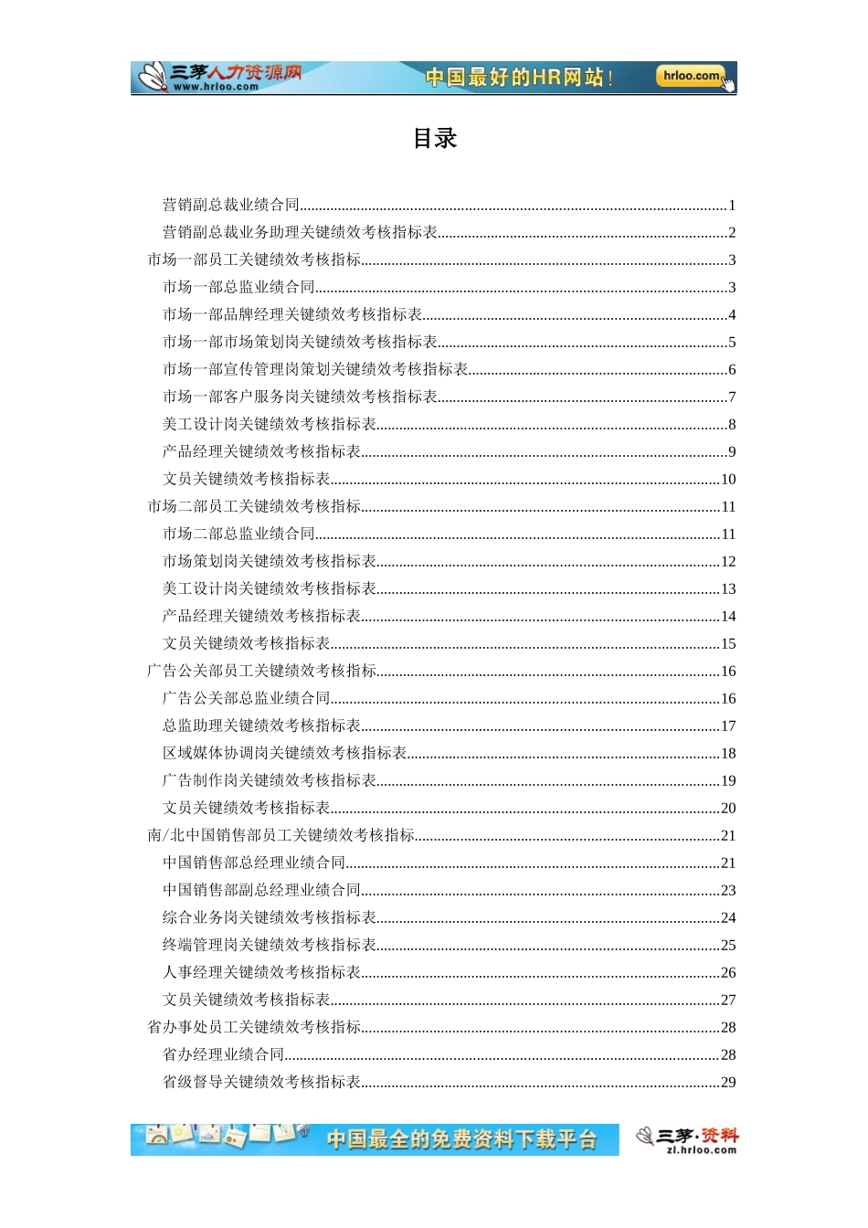 XX公司员工关键绩效考核指标_第2页