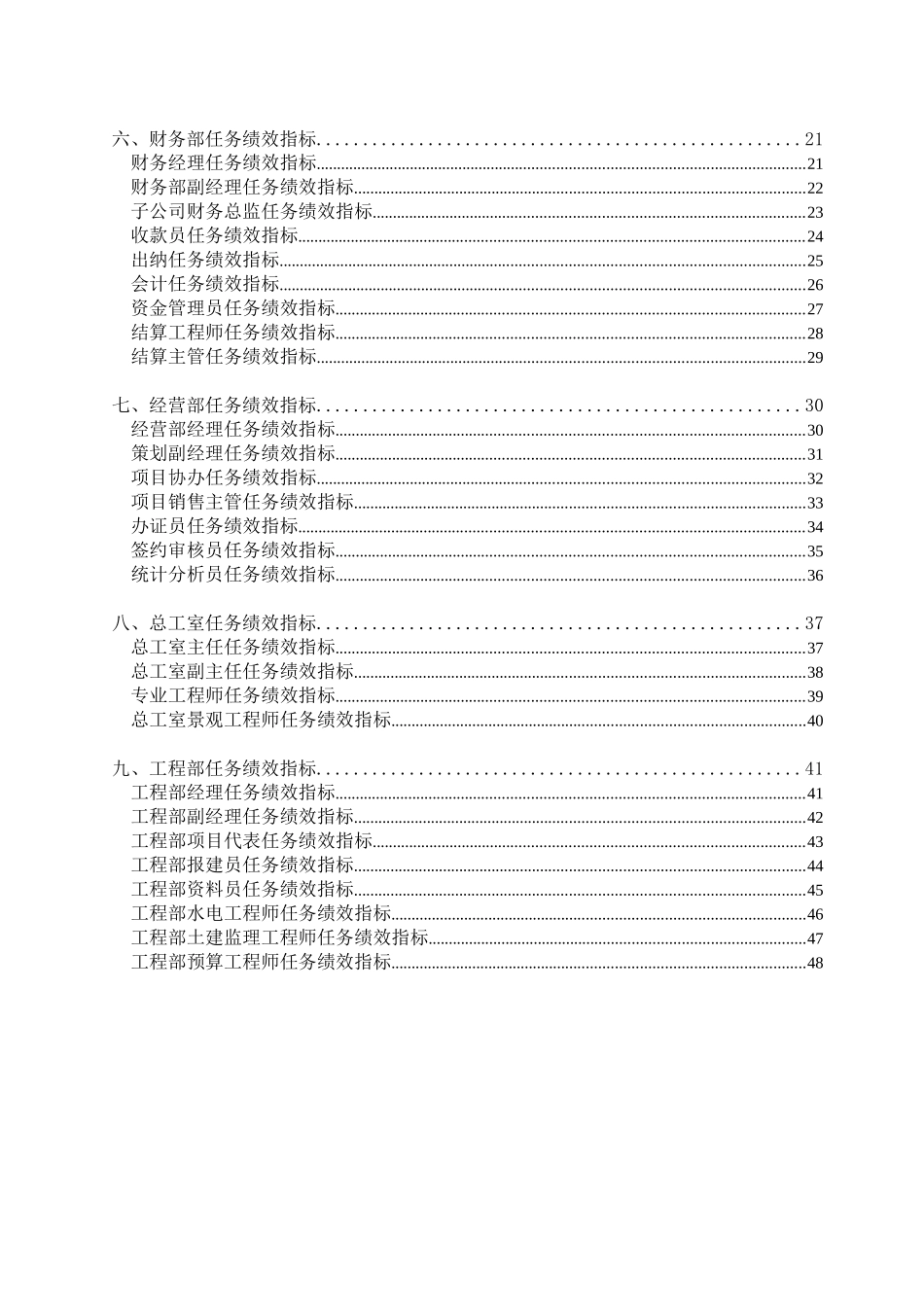 中信华南(集团)东莞公司员工任务绩效指标_第3页