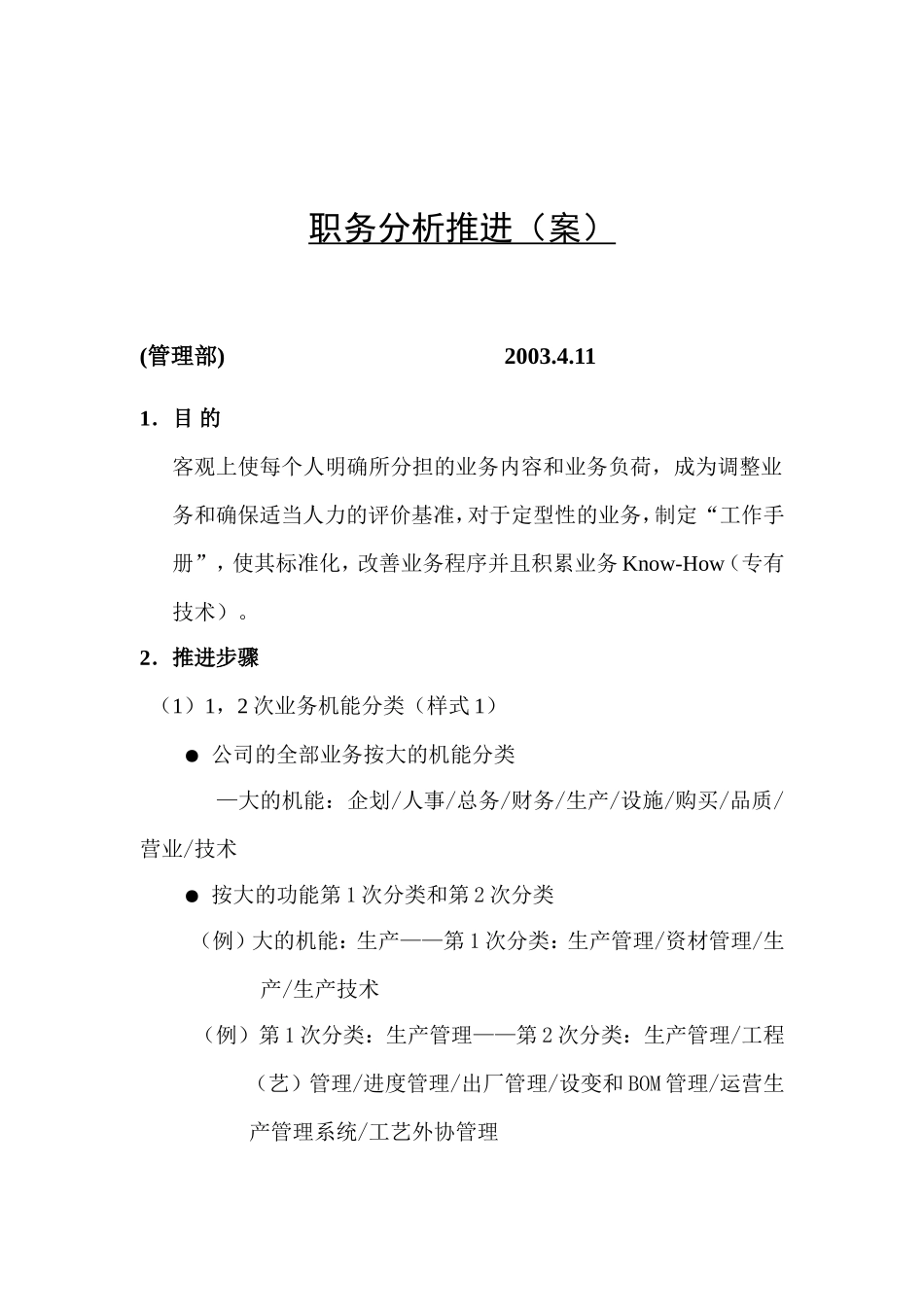 公司职务分析推进案_第1页