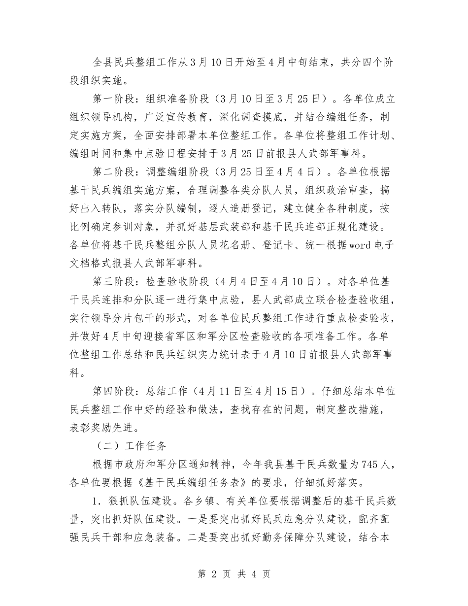 民兵组织结构整理指导方案_第2页