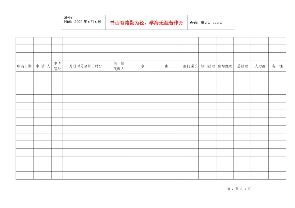 【人事制度】附考勤、请假_第2页