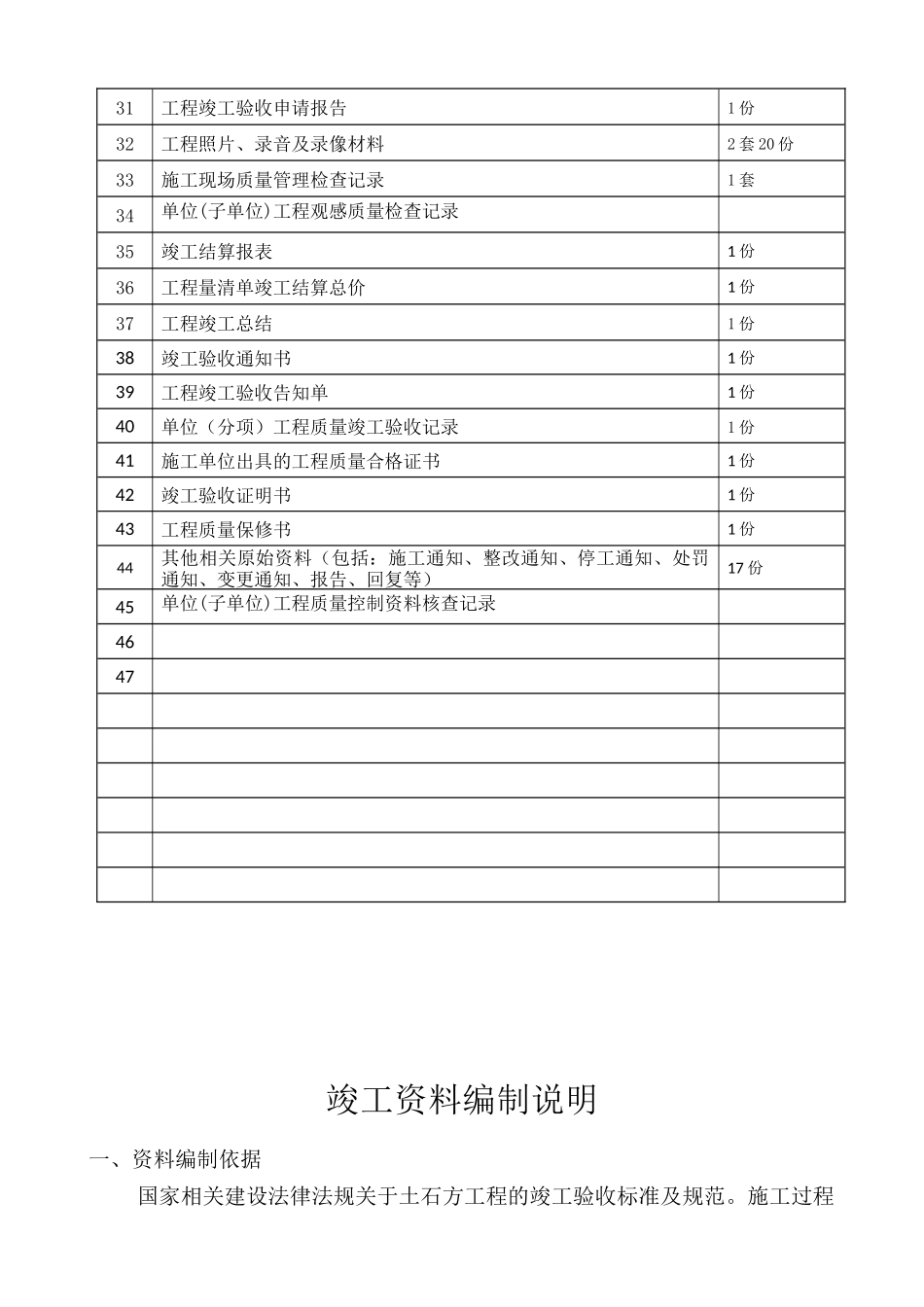 土石方工程竣工资料组成与编制范本_第3页