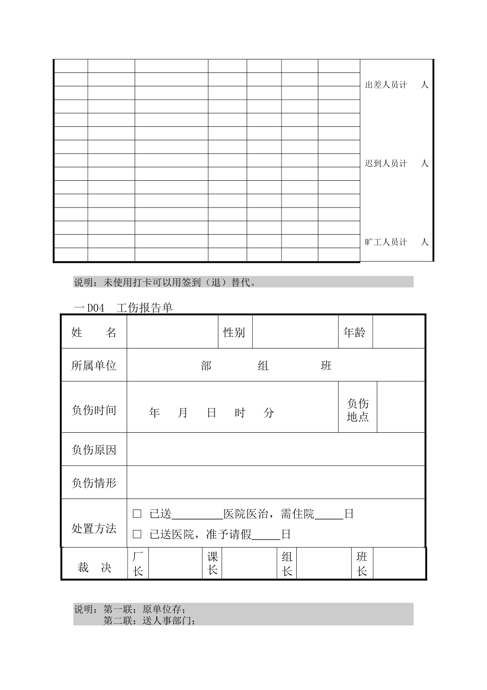 人事行政管理表格D纵表格_第2页