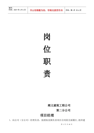 人力资源-2022A04、A07、A08岗位职责范本
