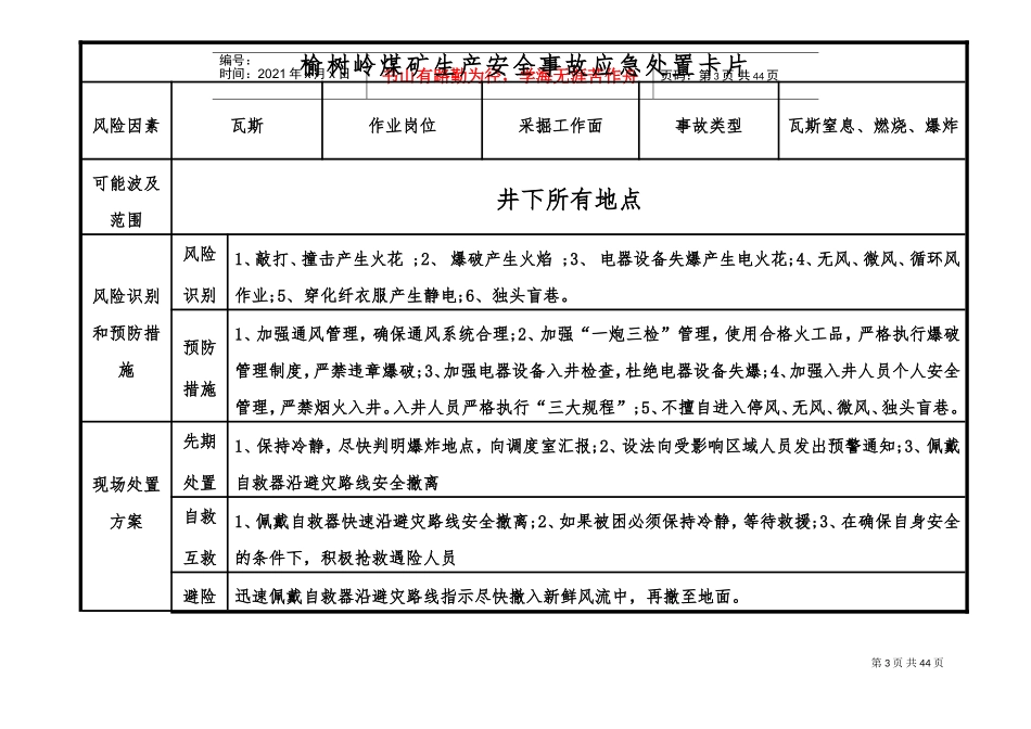 岗位应急处置卡(DOC38页)_第3页