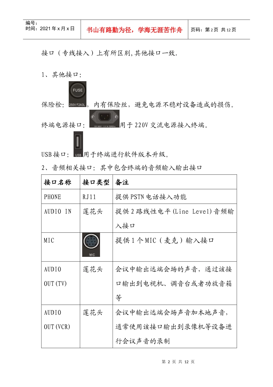 ZXV10-T600高清视频会议终端快速安装使用指南_第2页