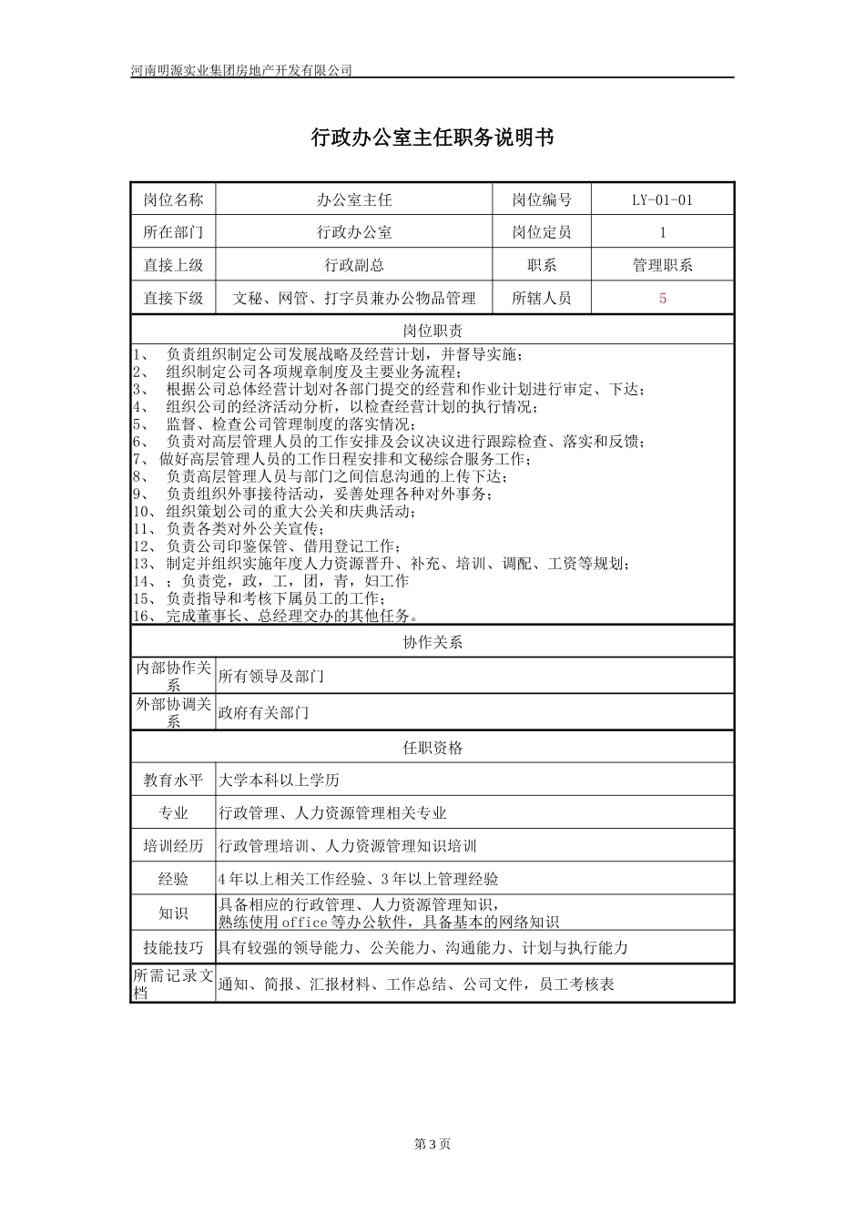 岗位设置与职务说明_第3页