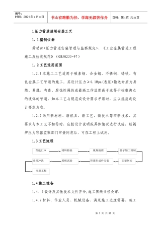人力资源-20221压力管道通用安装方案