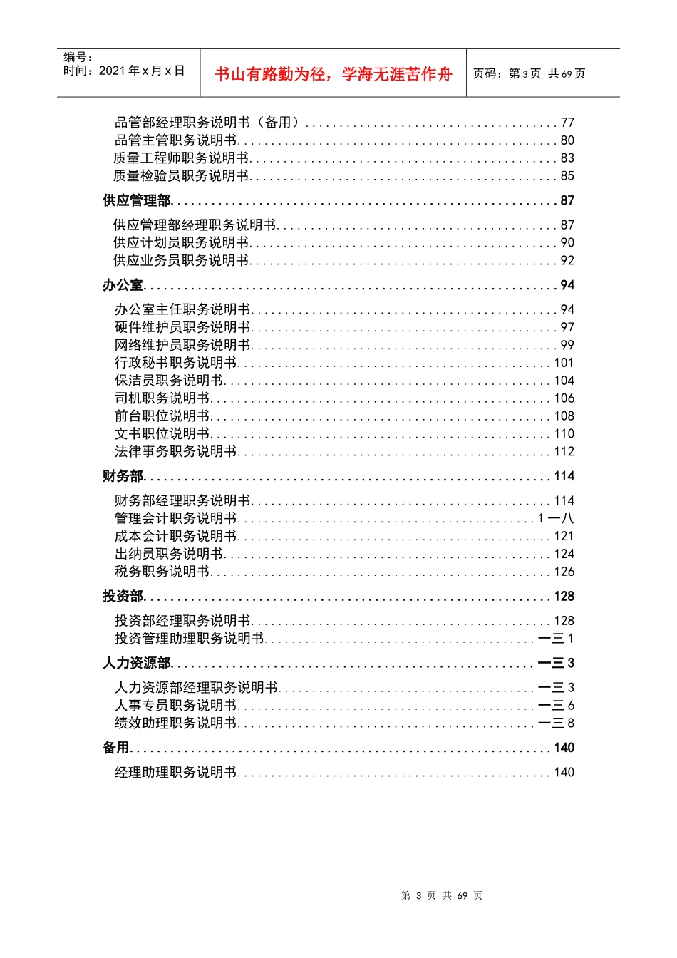 企业各职位说明书_第3页