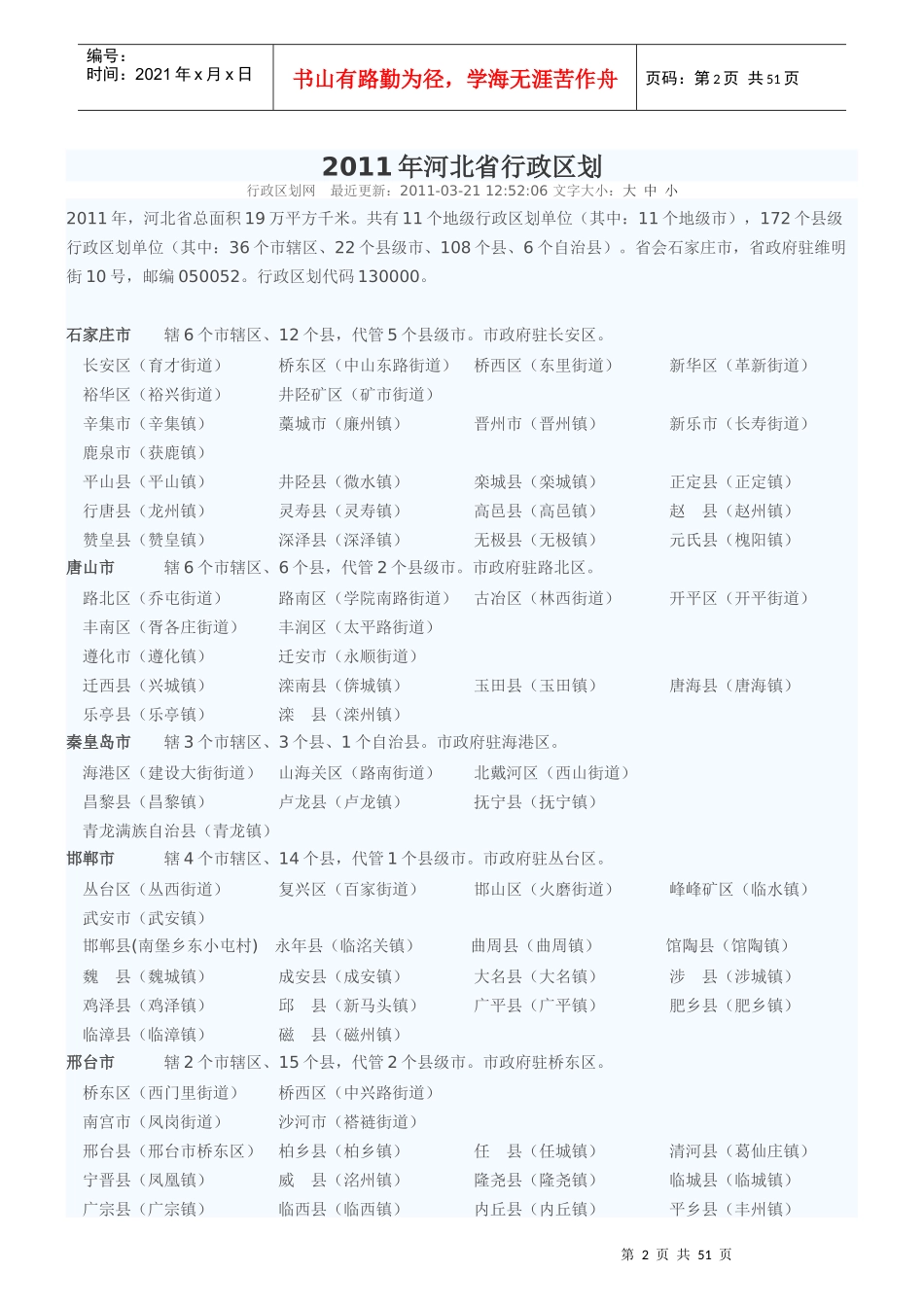 中国行政区划大全_第2页