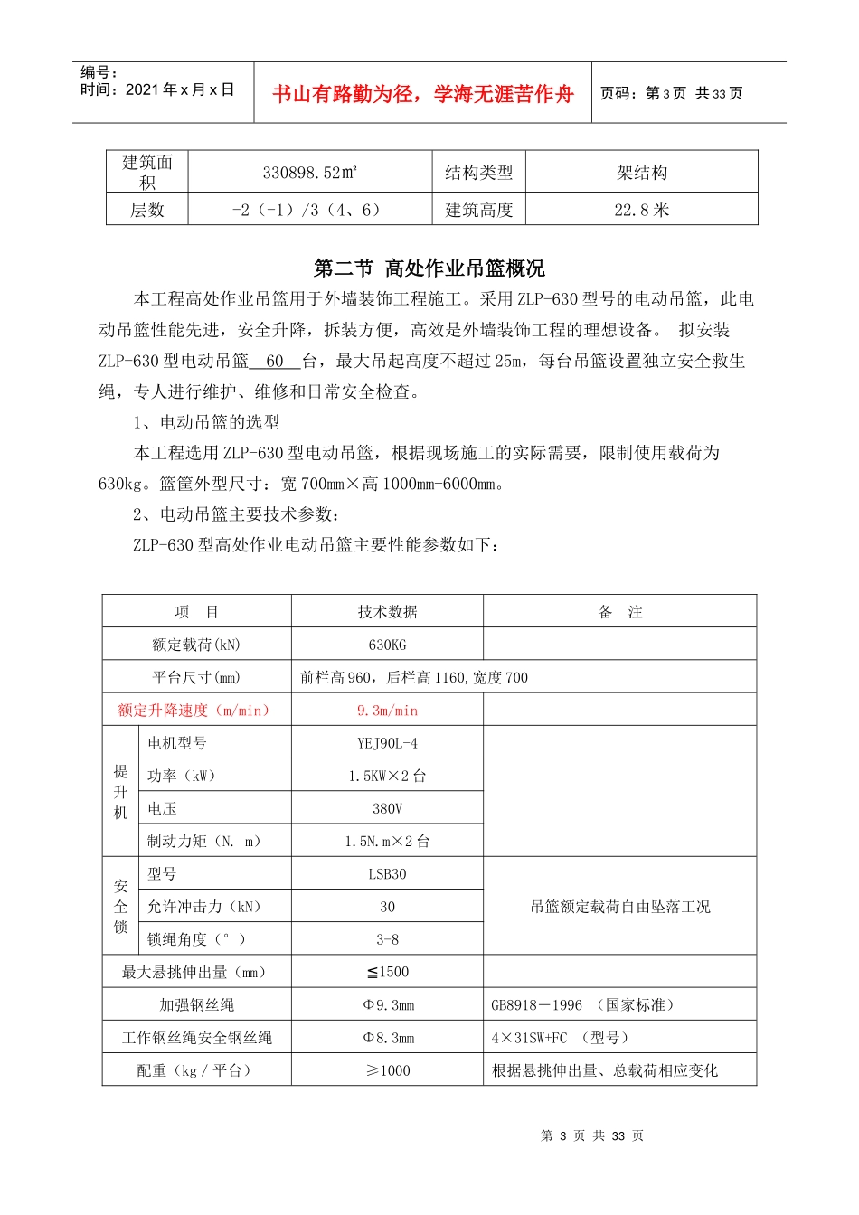 吊篮安装施工专项方案培训资料_第3页
