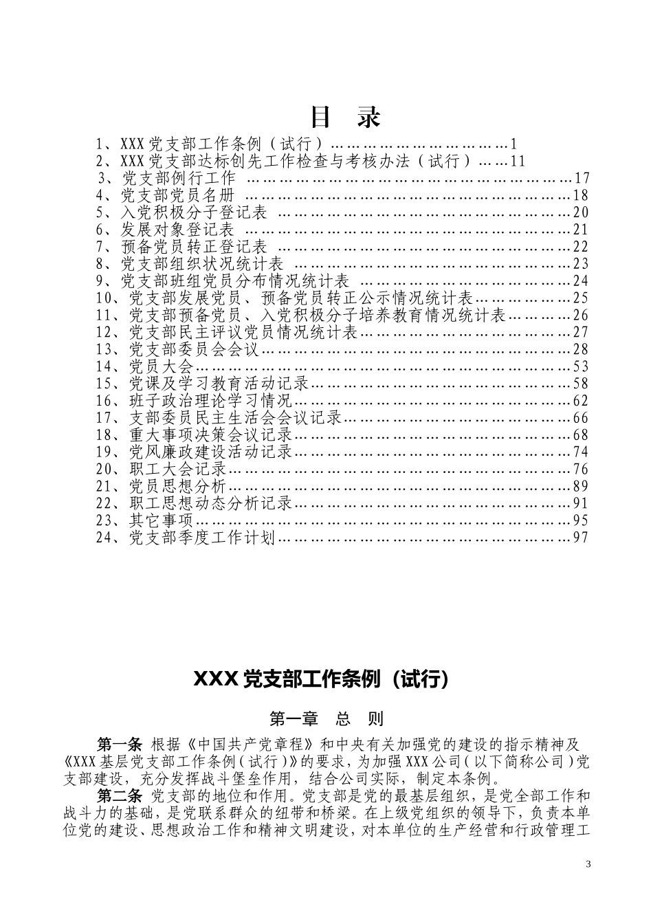党支部工作台账记录手册_第3页