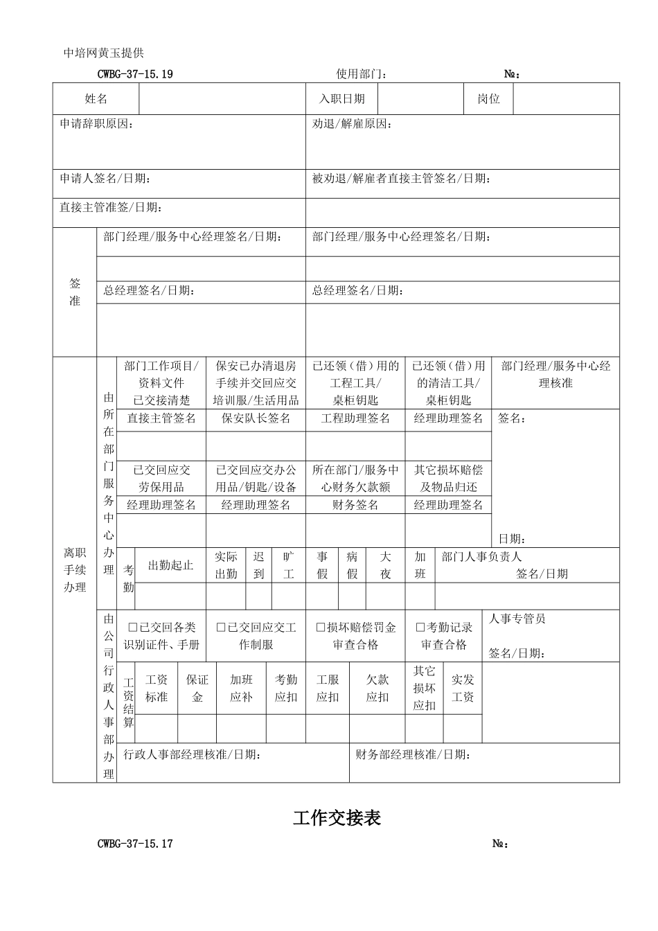 人力资源-2022HR常用表格范本大全_第2页