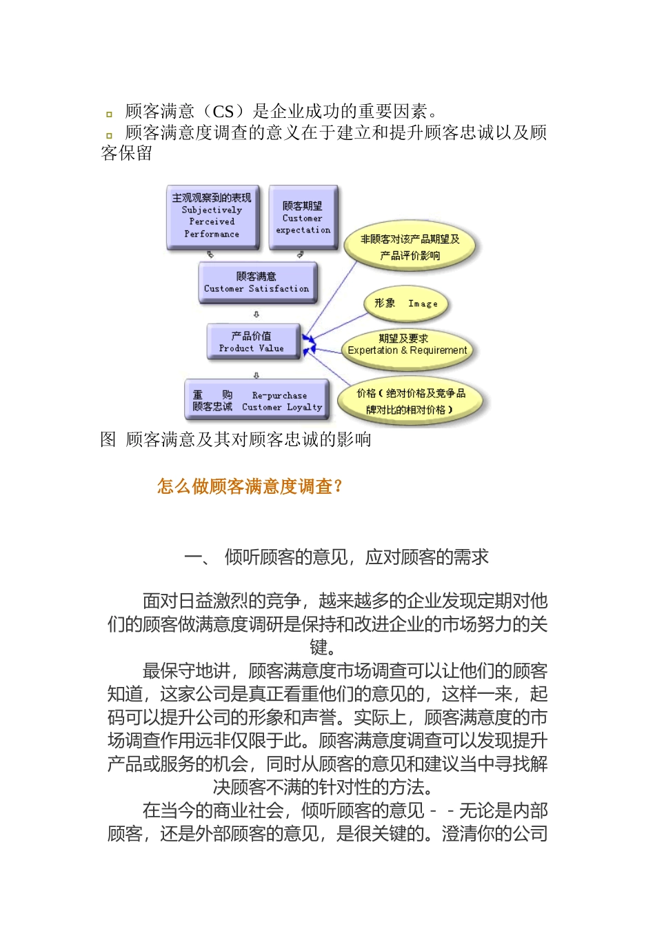 顾客满意(CS)是企业成功的重要因素_第1页