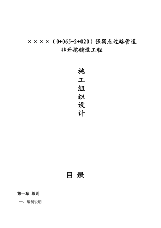 某大道施工方案(1)