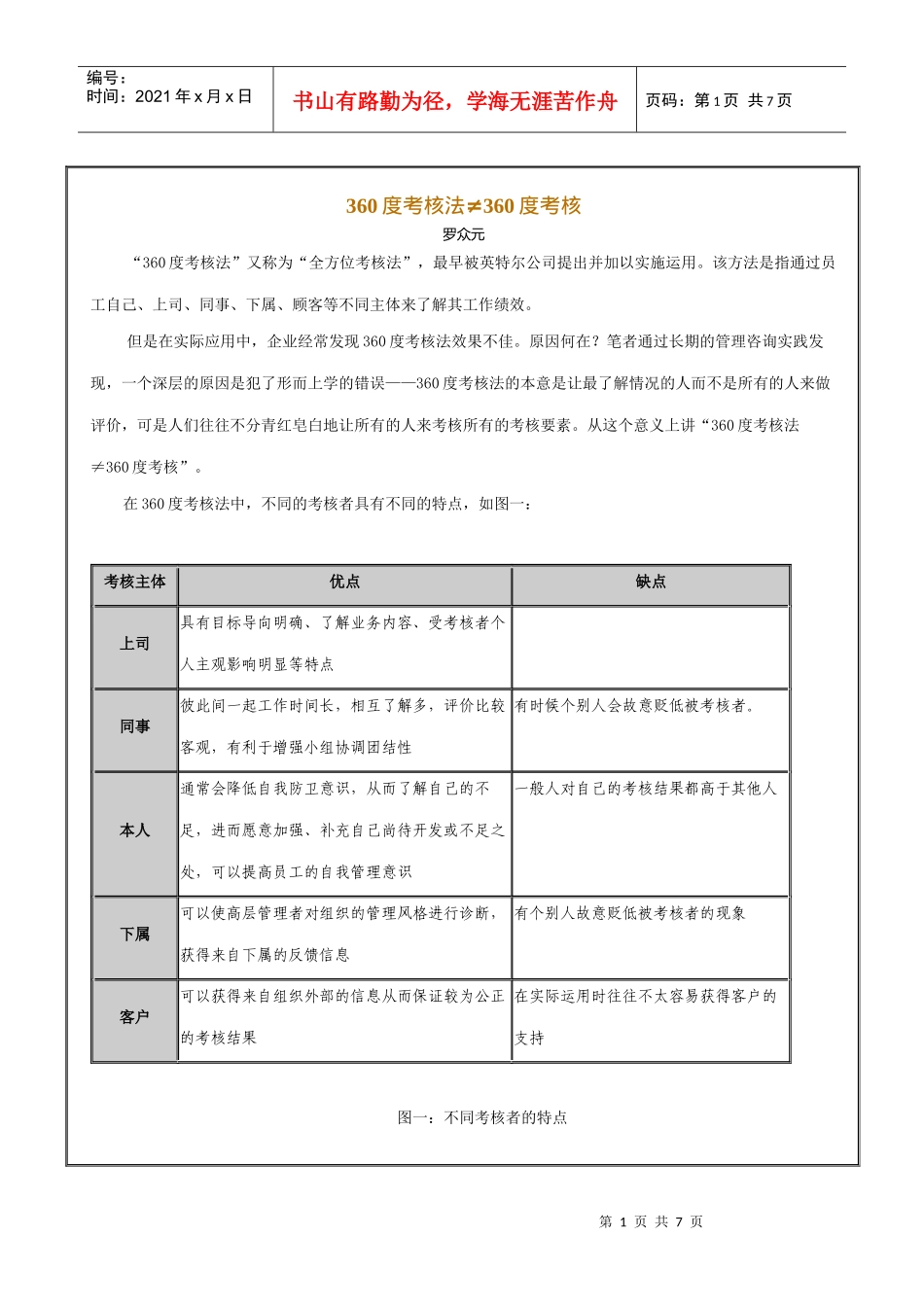 人力资源-2022360度考核法≠360度考核_第1页