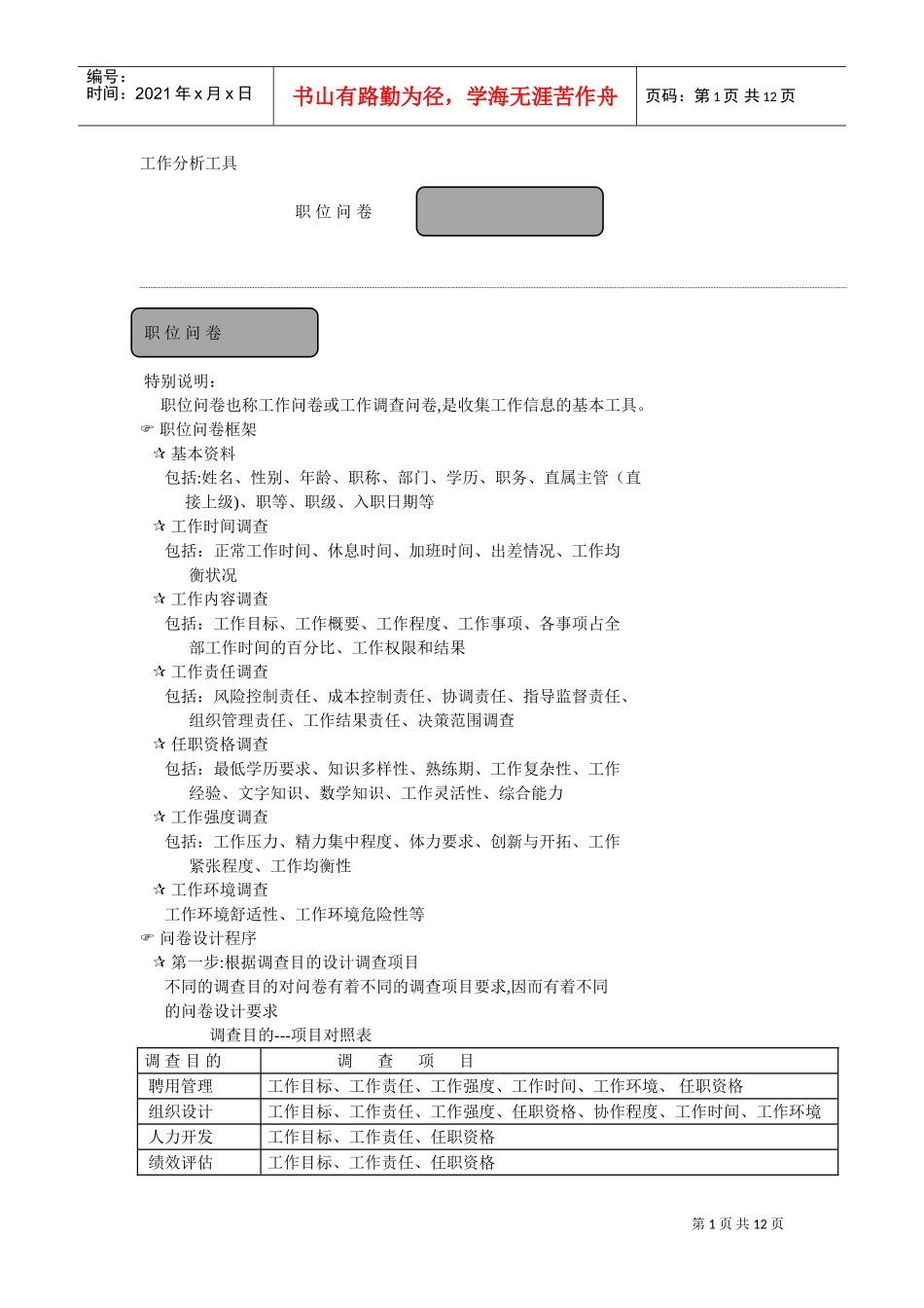 工作分析的必备工具_第1页