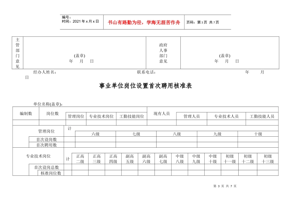 事业单位岗位设置审核表_第3页