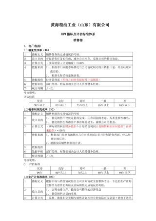 饼粕销售部考核050511