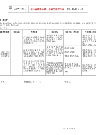 基本考核操作手册