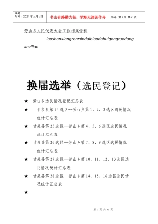 人大档案封皮