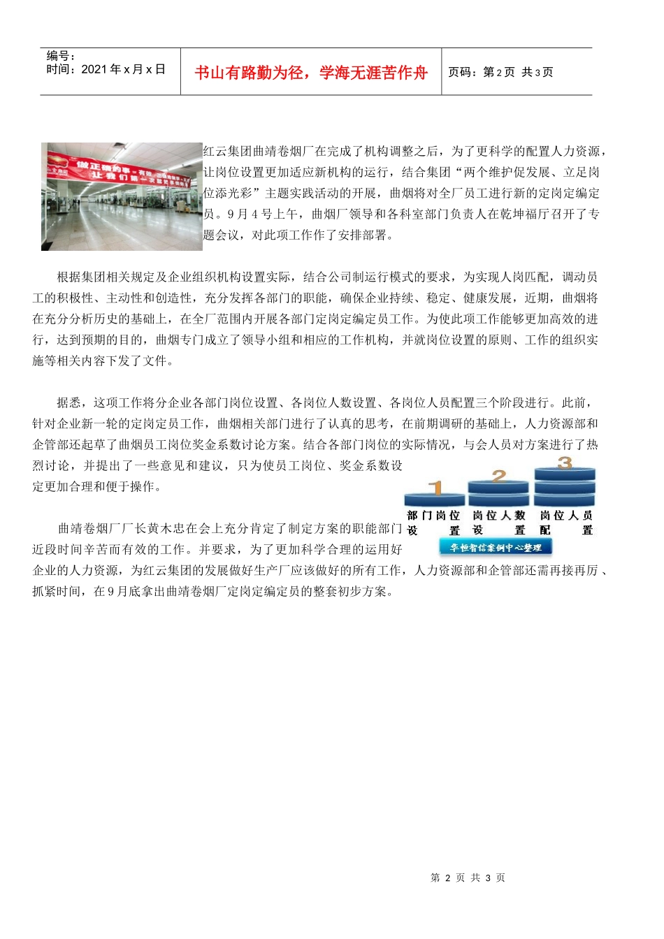 【定岗】-红云集团曲烟启动定岗定编定员工作_第2页