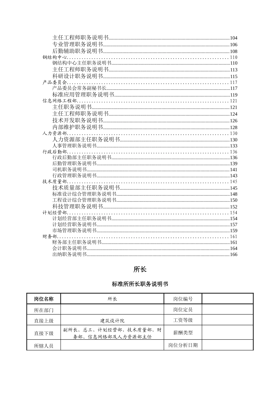 中国建筑标准设计研究所职务说明书_第3页