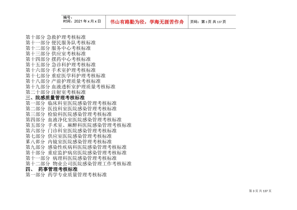 医院医疗质量管理考核标准(含表格)(DOC157页)_第3页