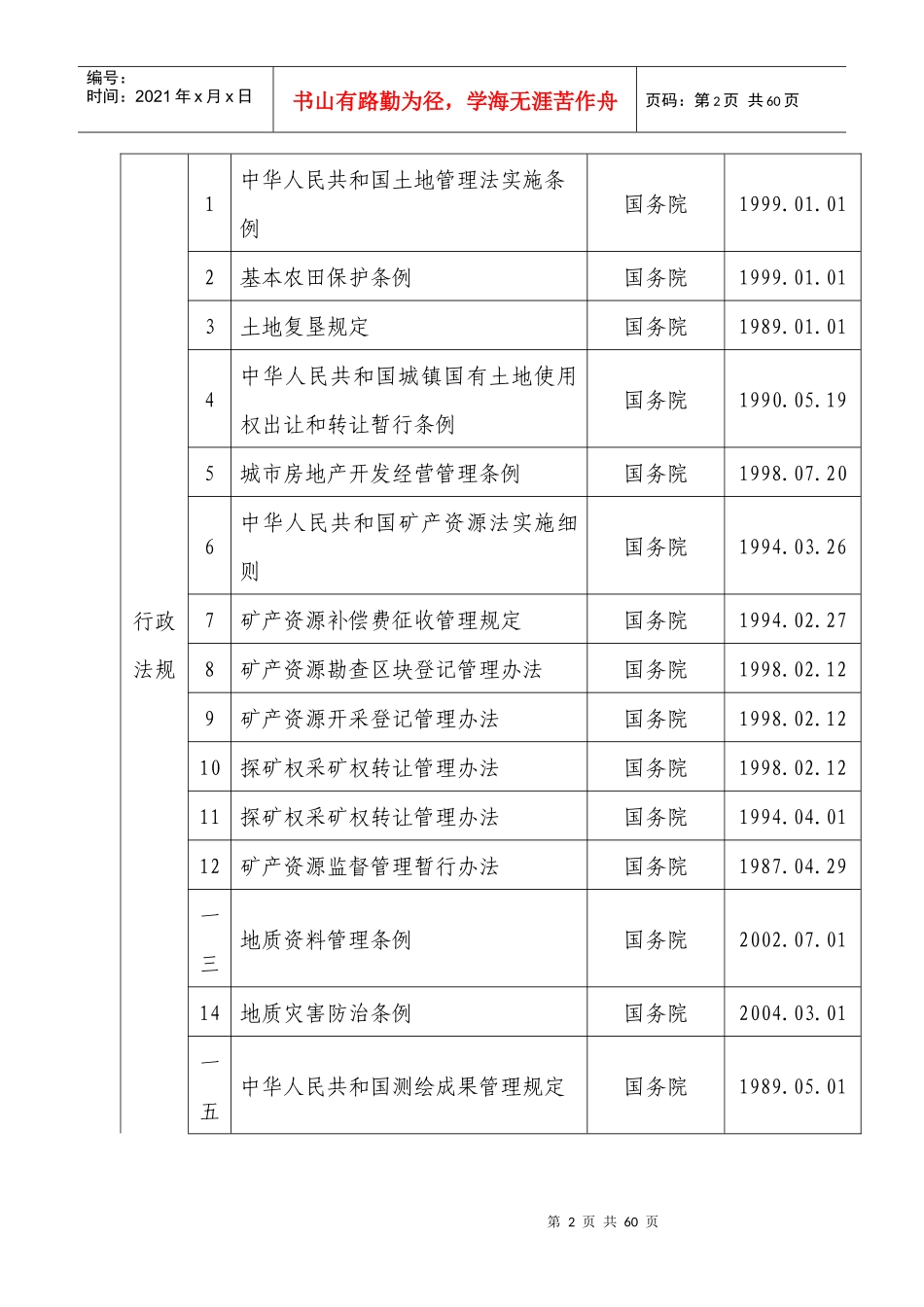 国土资源厅行政执法依据_第2页