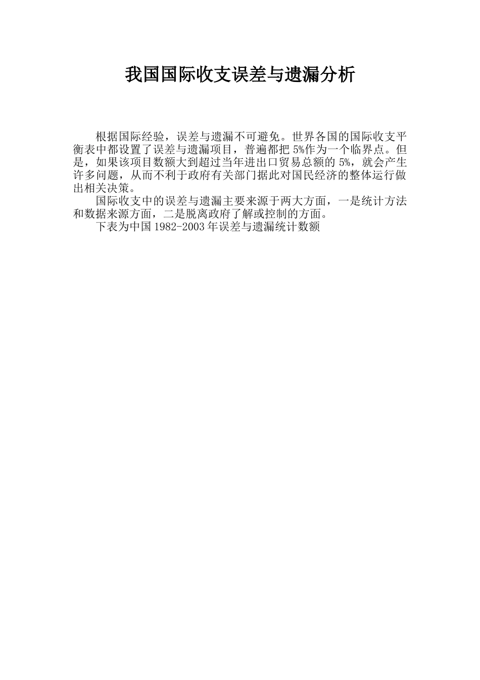 某市场误差与遗漏分析管理_第1页