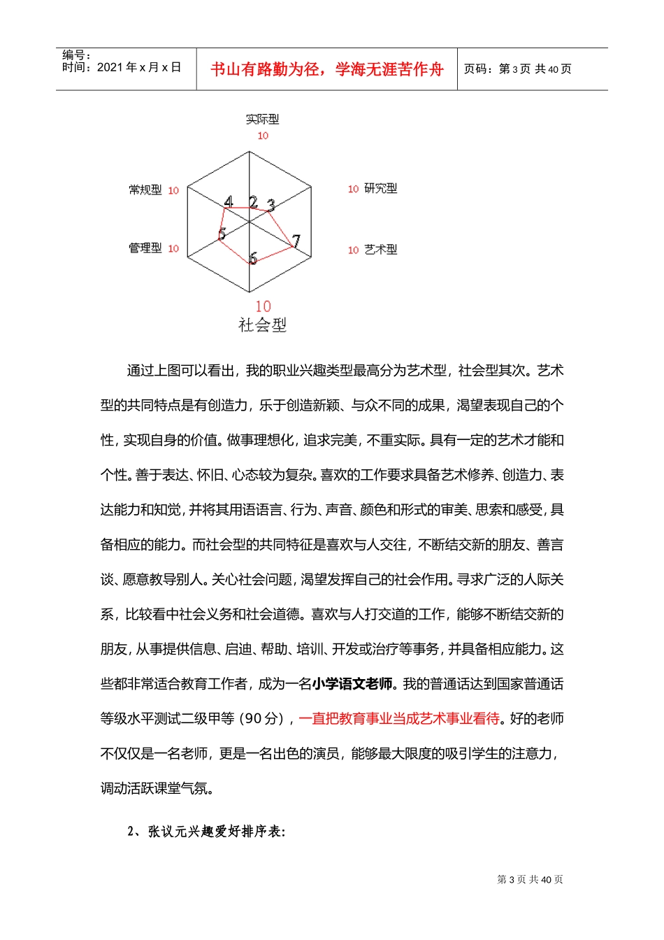 全国职业规划之星作品正文_第3页