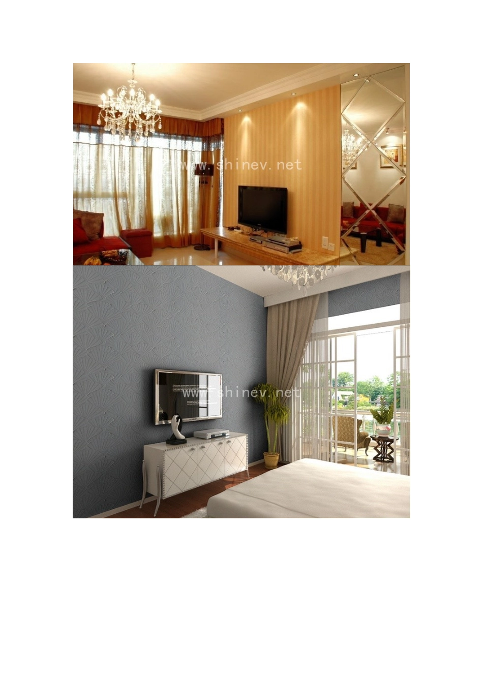 电视背景墙装修效果图片-硅藻泥贴图_第2页