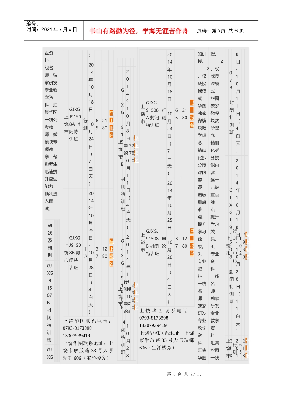 人力资源-2022XXXX国家公务员考试职位表上饶华图_第3页