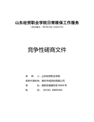 服务外包磋商文件629