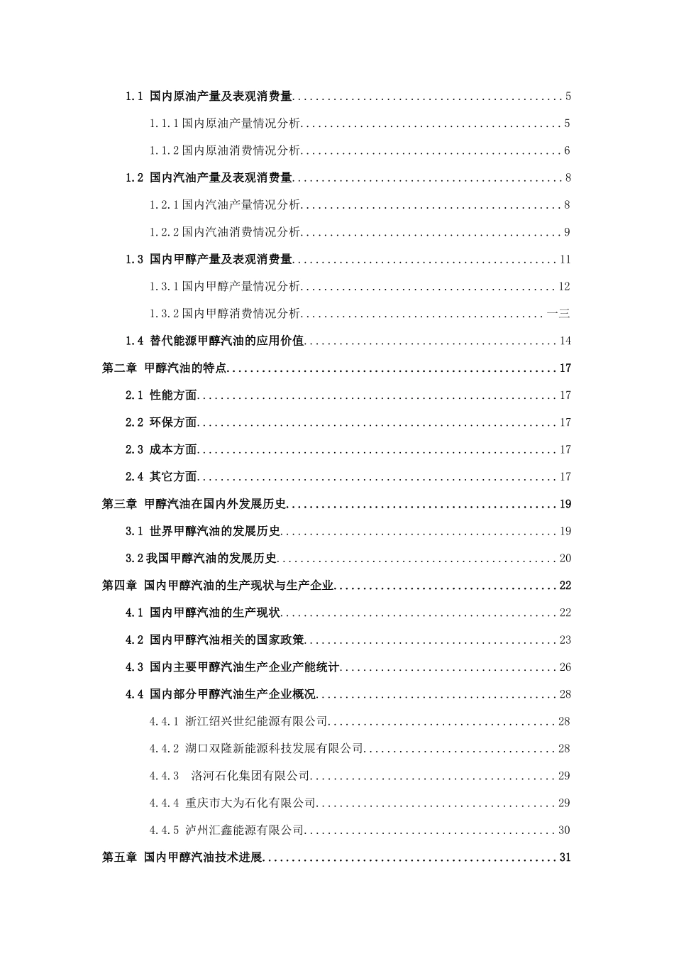甲醇汽油市场调研报告_第2页