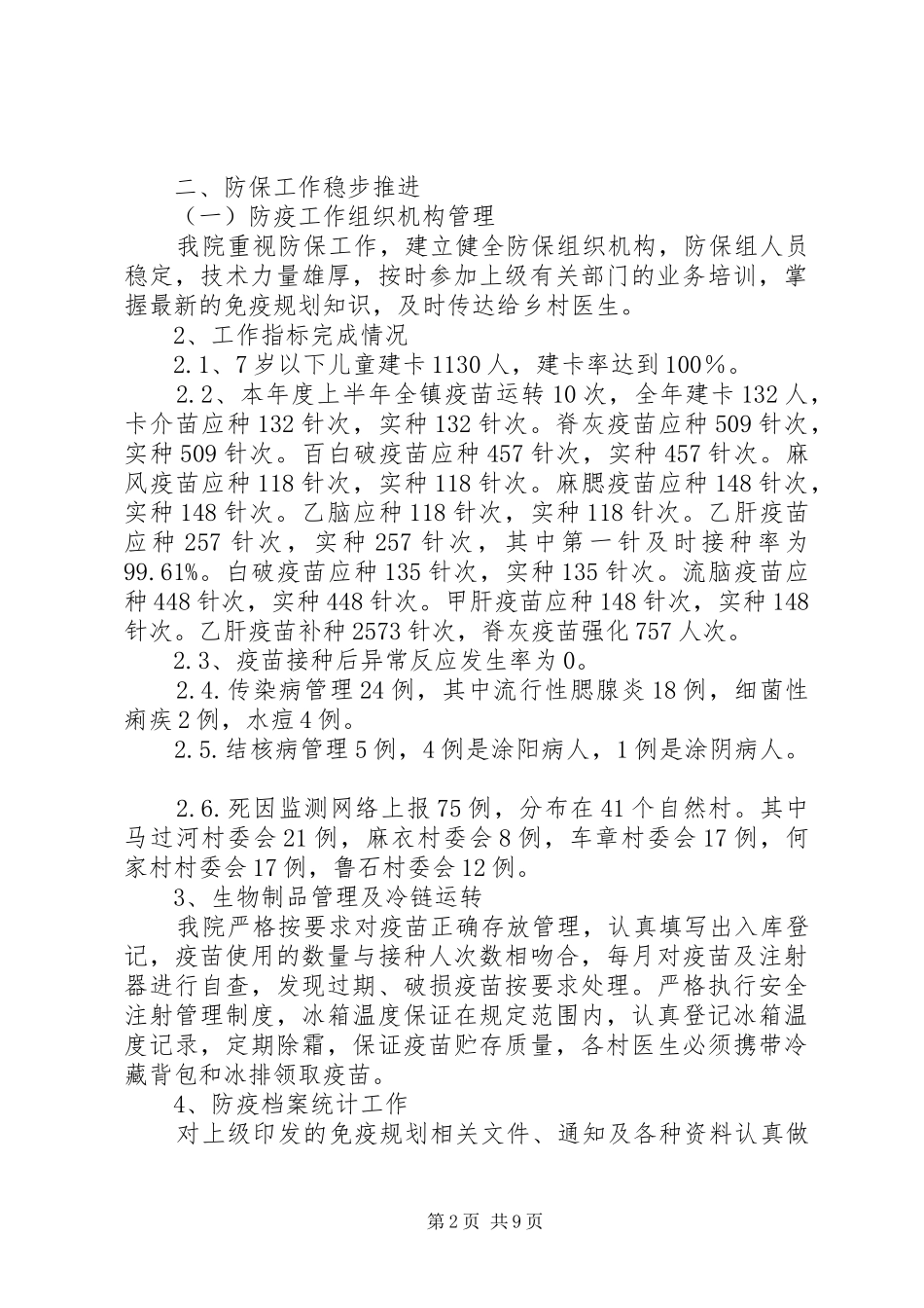 XX年镇卫生院工作总结范文及XX年工作计划_第2页