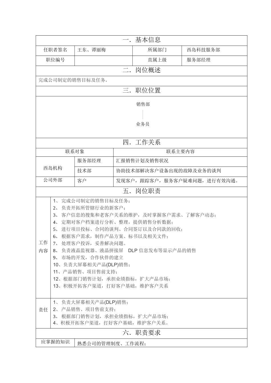 服务公司岗位职责_第3页