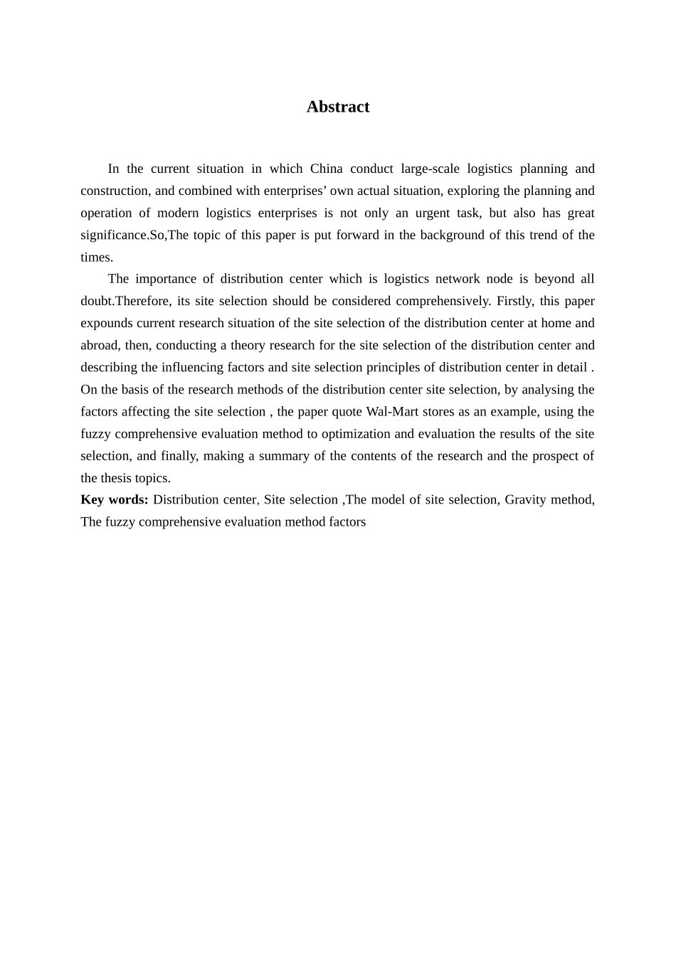 配送中心选址设计---以沃尔玛超市为例_第2页