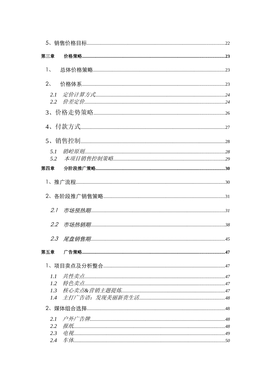 某公司项目总体营销策略报告_第2页