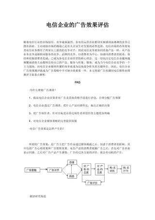 电信企业的广告效果评估