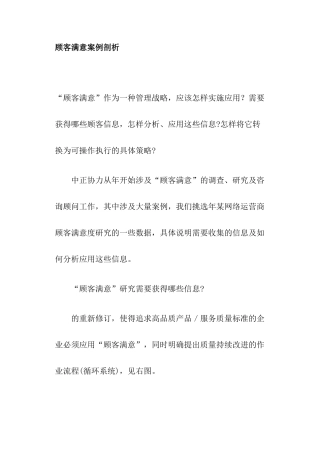 顾客满意案例剖析