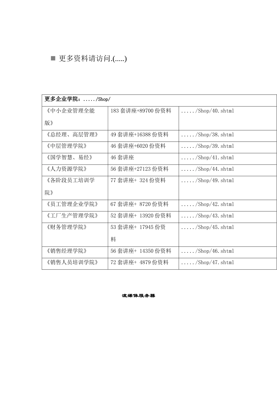 流媒体服务器安装使用手册_第1页