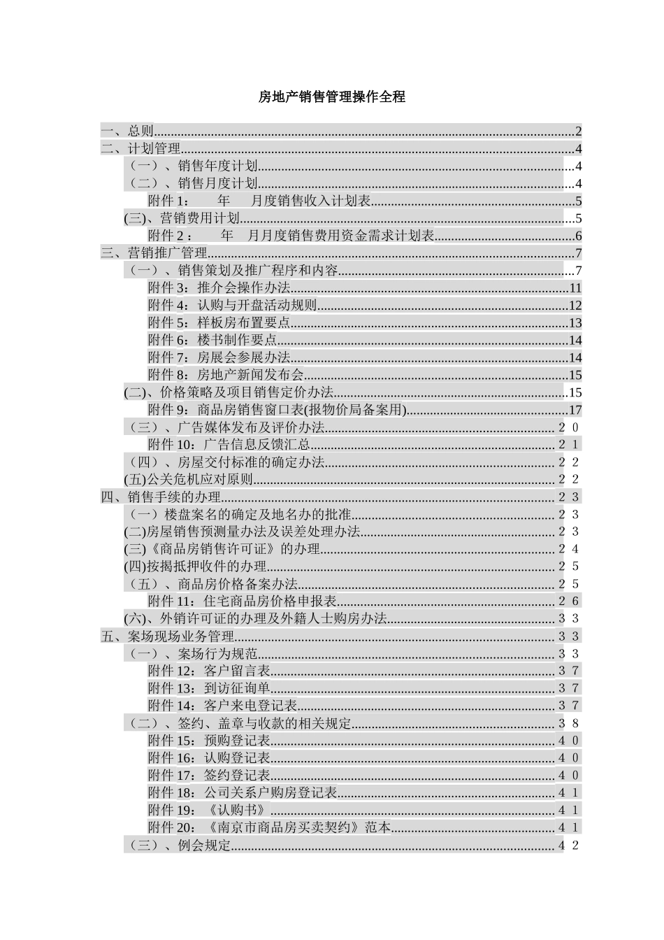 房地产销售管理操作全程概述_第1页