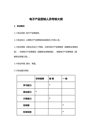 电子产品营销人员培训教材