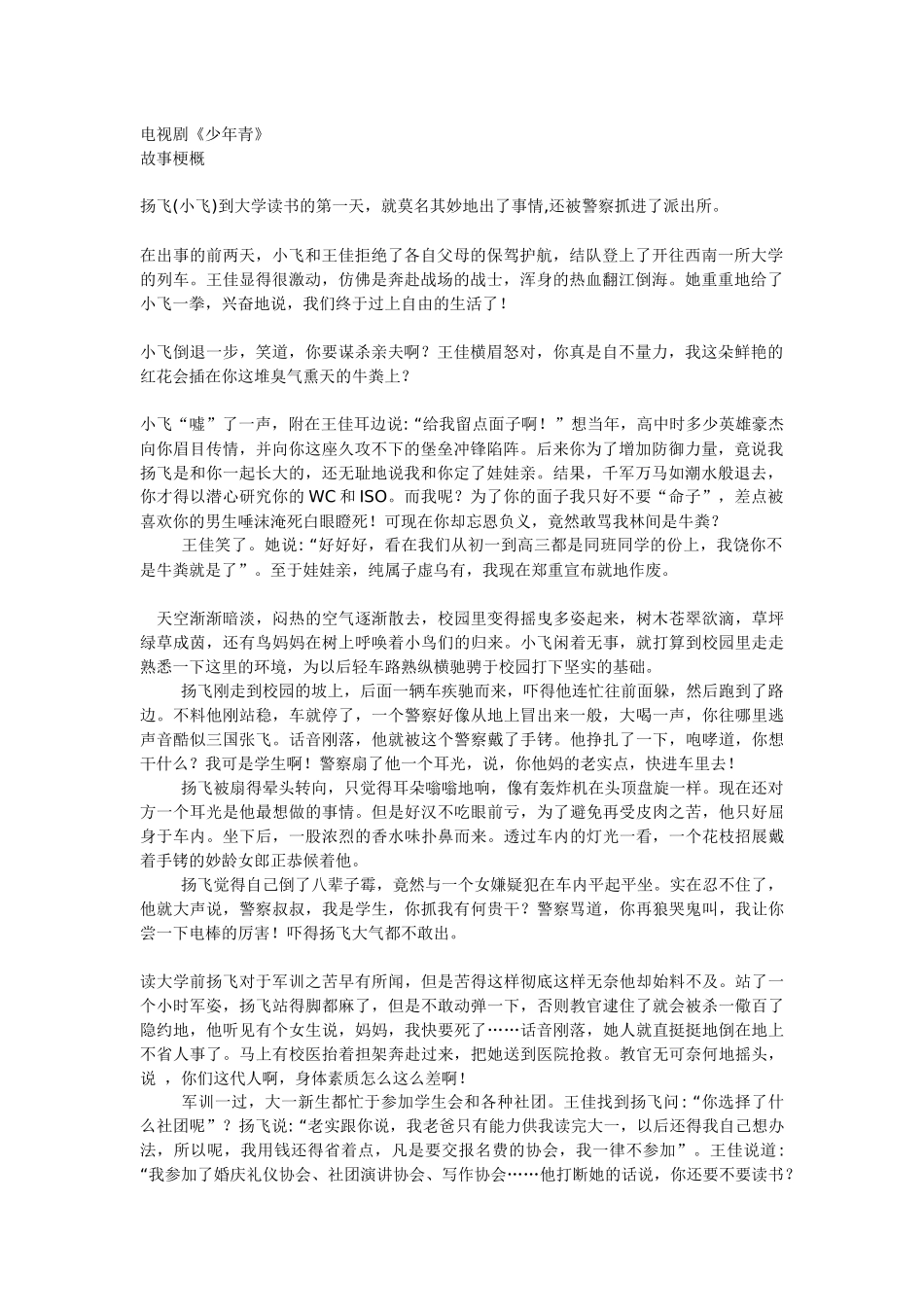 电视剧《少年青》_第1页