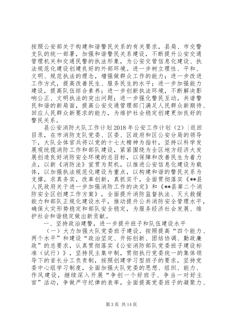 XX年公安工作计划3篇_第3页