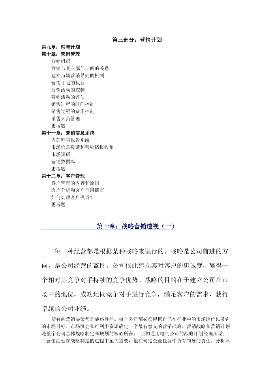 某公司战略营销计划书的制定_第3页