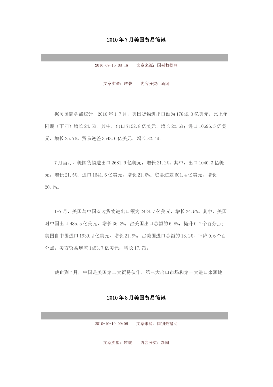 美国贸易简讯_第1页