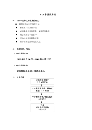房地产销售VIP卡发放方案-7页